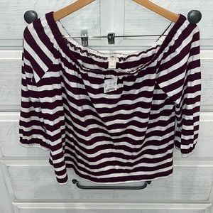 JCrew Off the Shoulder Top